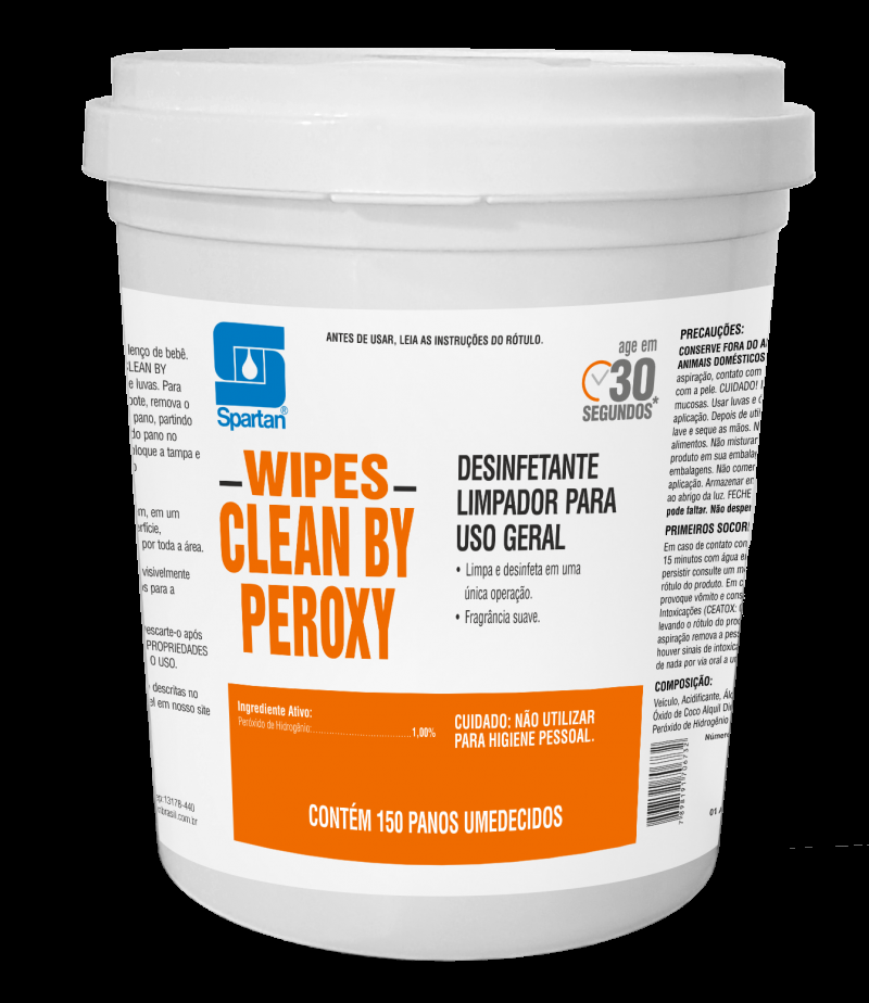 WIPES CLEAN BY PEROXY