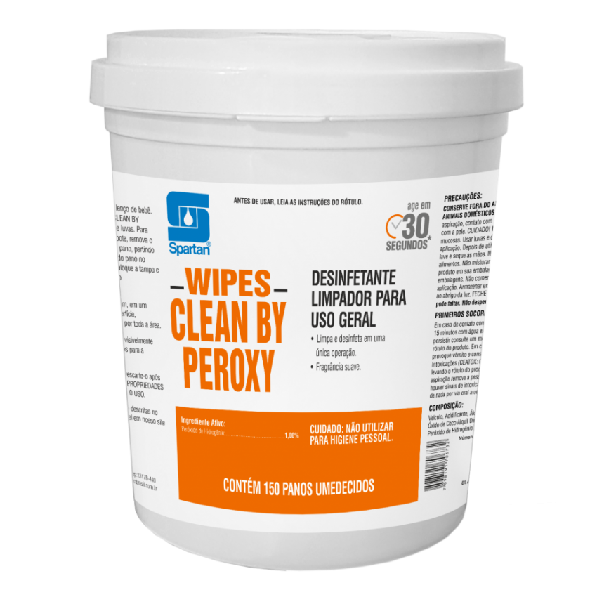 WIPES CLEAN BY PEROXY